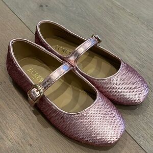 Girls kids pink dress shoes